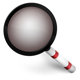 Magnifier Red Icon 256x256 png